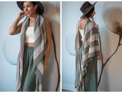 Knit This Cozy Striped Shawl Today – Lilias