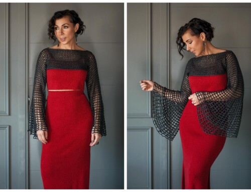 Crochet These Dramatic, Mesh Sleeves Today – Mogal