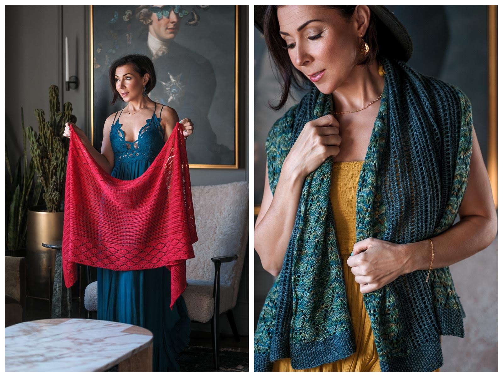 Knit This Intarsia Shawl Today – Sainte Terrer – Expression Fiber Arts | A Positive Twist on Yarn