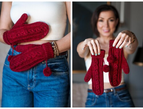 ‘Tis the Season! Knit the Cute, Cabled Merrymaking Mittens Today!