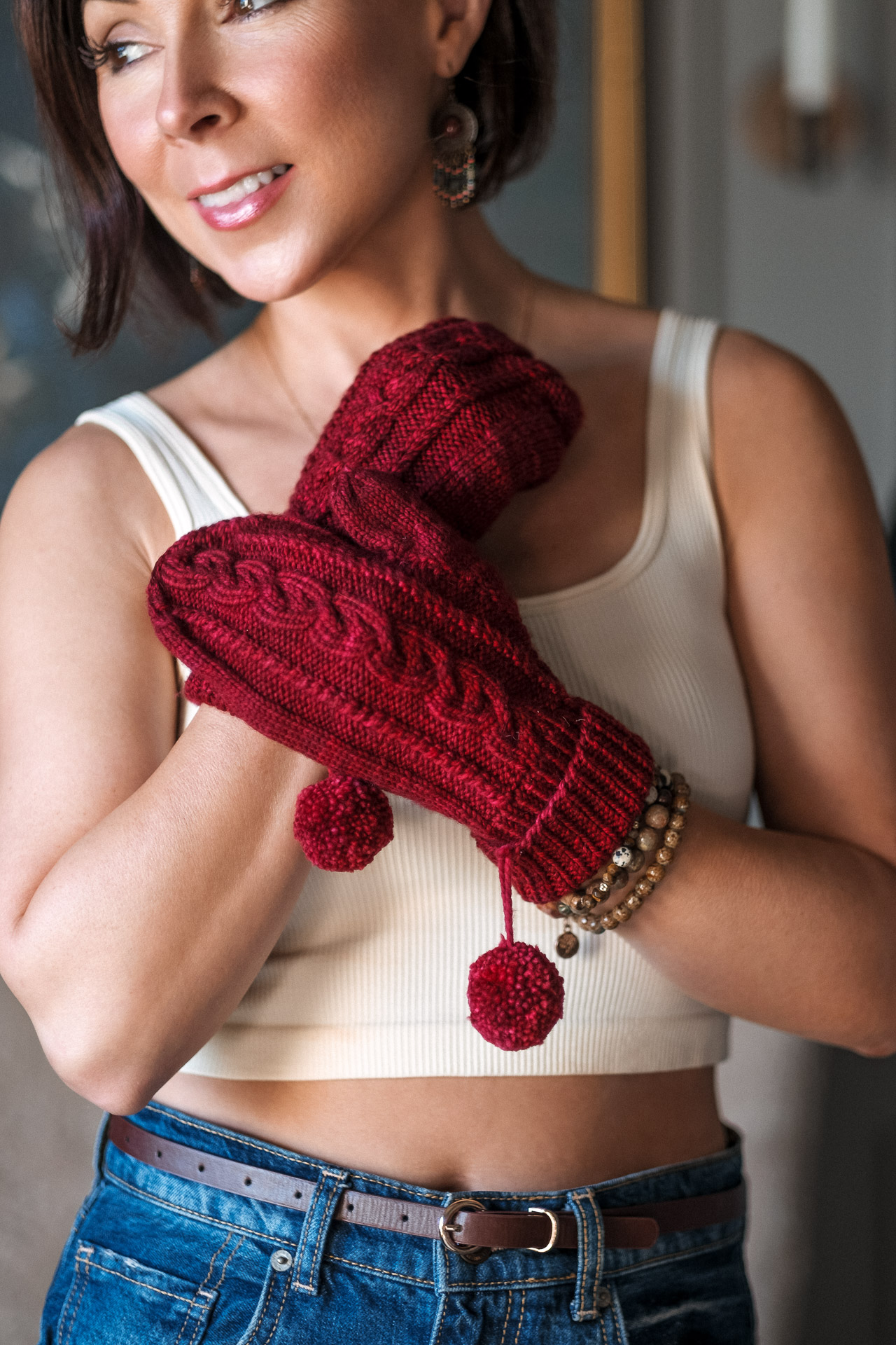 ‘Tis the Season! Knit the Cute, Cabled Merrymaking Mittens Today! – Expression Fiber Arts | A Positive Twist on Yarn