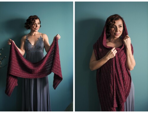 Knit This Adjustable, Cabled Shawl Today – Oscillation!