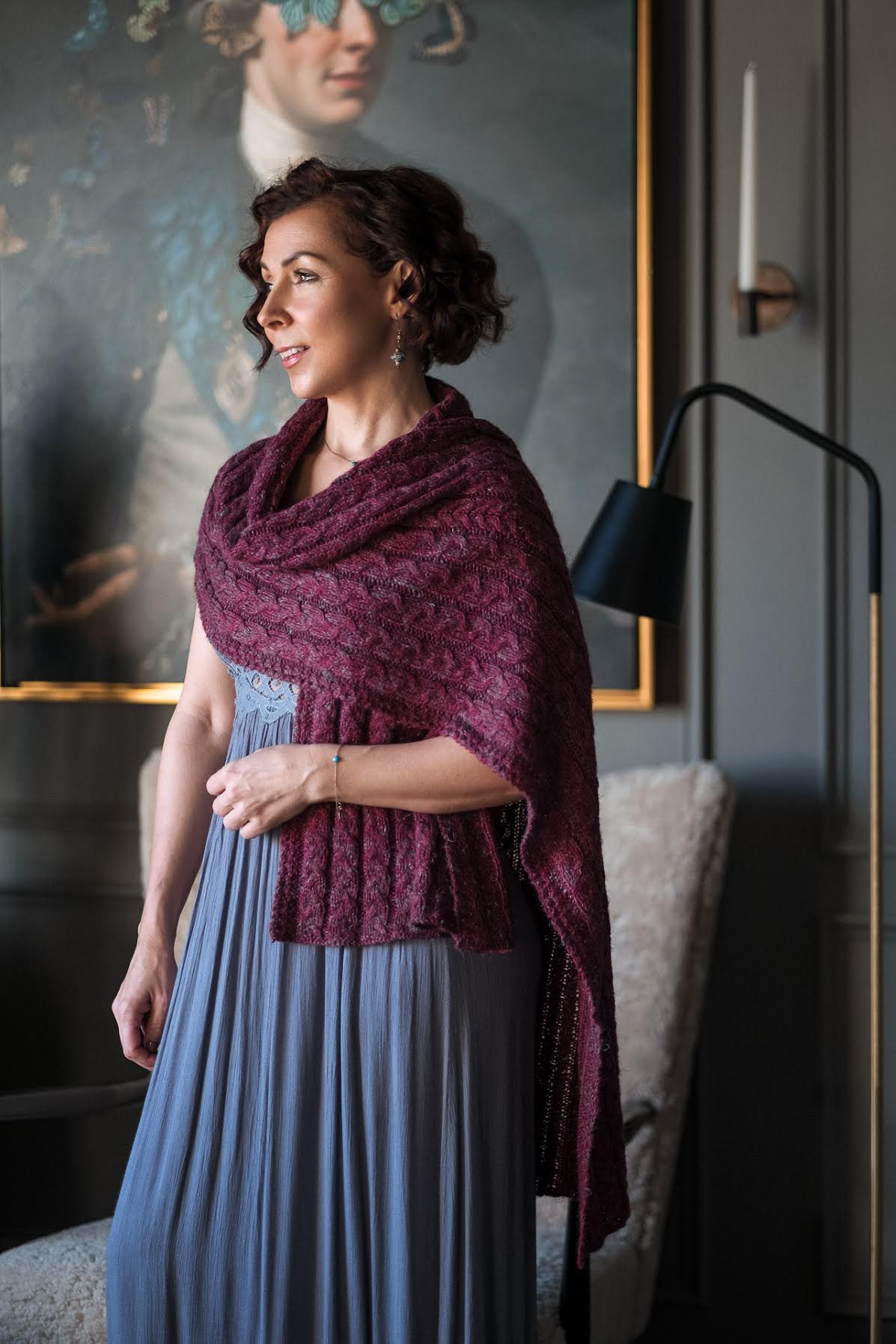 Knit This Adjustable, Cabled Shawl Today – Oscillation! – Expression Fiber Arts | A Positive Twist on Yarn