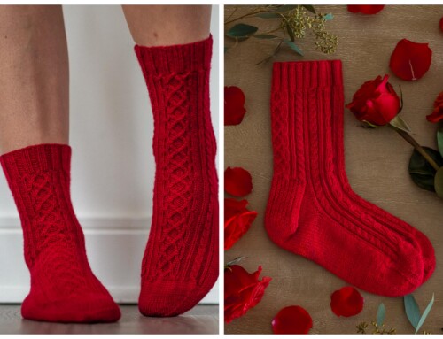 Knit the Stunning, Cabled Love Maze Socks Today!