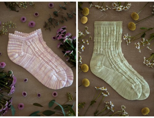 Knit the Sweet and Delicate Rosebud Socks Today!