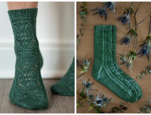 Knit the Lacy Foxtrot Socks Today!