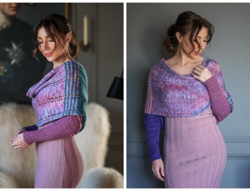 Knit This Sleeved Shawl Today – Soirée