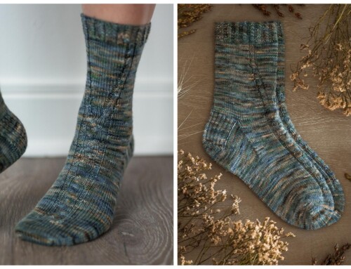 Knit the Gorgeous, Cabled Sagacity Socks Today!