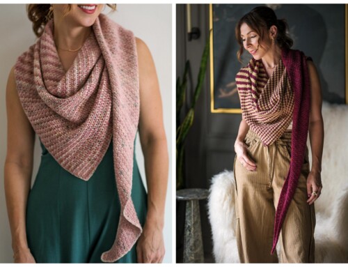 Crochet Two Versions of This Beautiful Striped Shawl – Splendid!