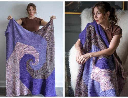 Knit This Geometric Throw Today – Helix